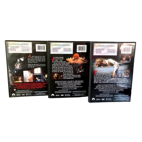 Lot of 3 Friday the 13th DVD's Widescreen Collection Original Part 2 & Part 3 - Picture 6 of 6
